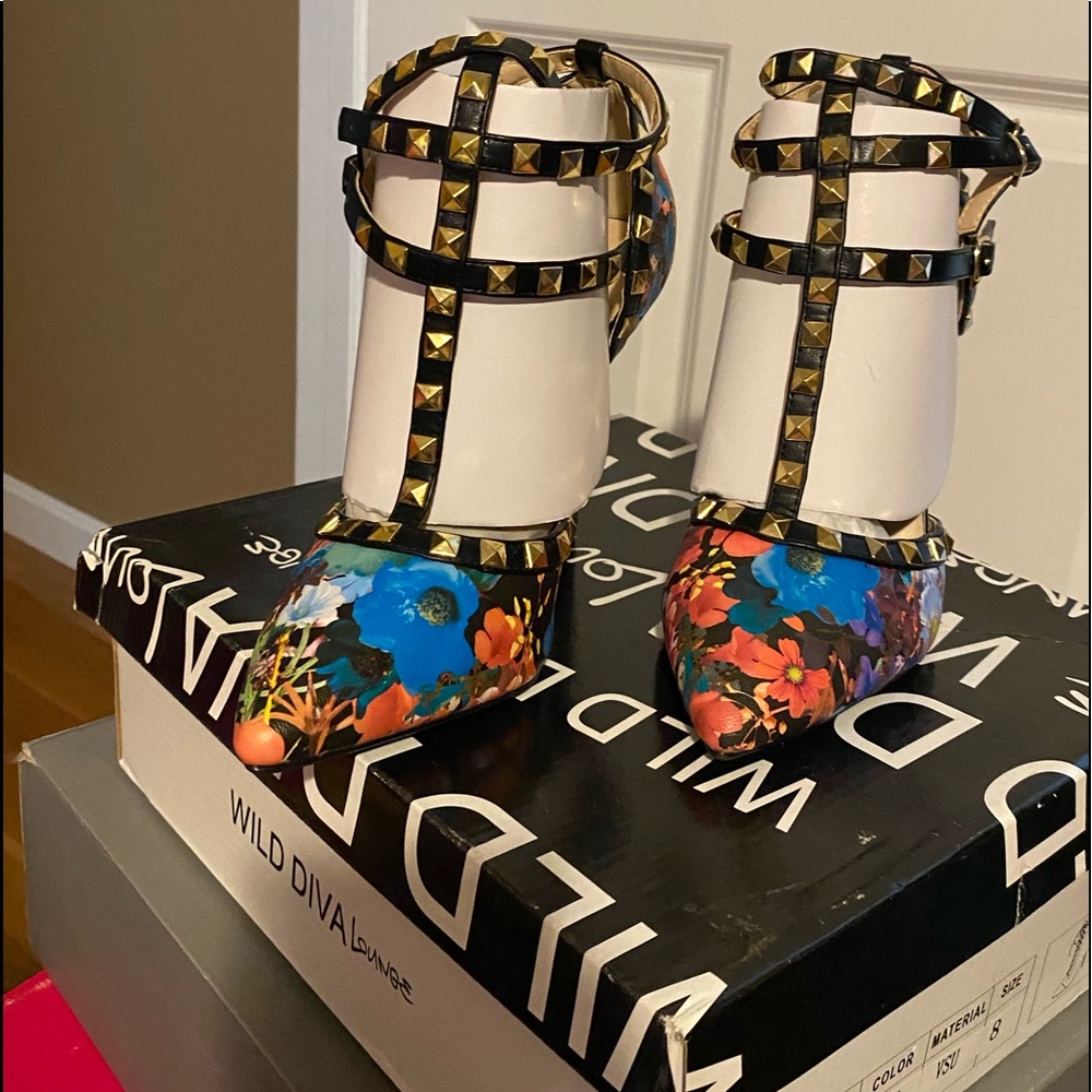 Rock stud heels